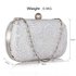 LSE00110 - Classy White Ladies Lace Evening Clutch Bag