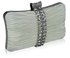 LSE0049 - Wholesale & B2B Gorgeous Ivory Crystal Strip Clutch Evening Bag Supplier & Manufacturer