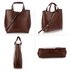 AG00267 - Coffee Ladies Fashion Tote Handbag