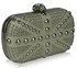LSE00135-Wholesale & B2B Ivory Studded Clutch Bag With Crystal-Encrusted Skull Clasp Supplier & Manufacturer