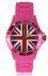 LSW007-Wholesale & B2B Unisex Fuchsia Union Jack Watch Supplier & Manufacturer