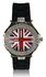 LSW009-Wholesale & B2B Black Diamante Union Jack Watch Supplier & Manufacturer