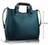 LS00267 - Teal Ladies Fashion Tote Handbag