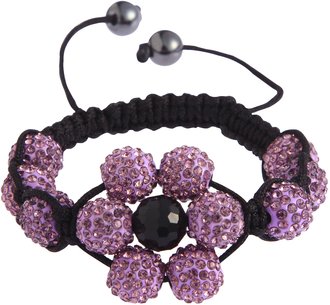 LSB0033-Wholesale & B2B Purple Shamballa Bracelet Crystal-Disco Ball Friendship Bead Supplier & Manufacturer