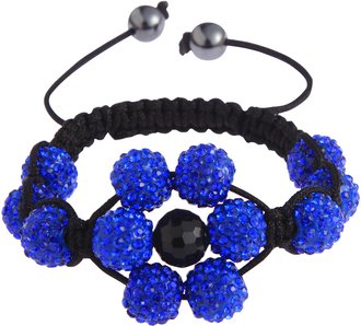 LSB0033-Wholesale & B2B Blue Shamballa Bracelet Crystal-Disco Ball Friendship Bead Supplier & Manufacturer