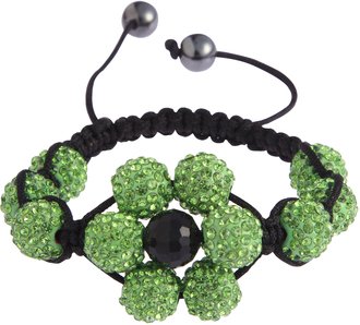 LSB0033-Wholesale & B2B Green Shamballa Bracelet Crystal-Disco Ball Friendship Bead Supplier & Manufacturer
