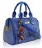 LS7016 - Blue Heart Diamante Tote Bag With Charm
