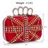 LSE00176- Wholesale & B2B Red Women's Knuckle Rings Evening Bag Supplier & Manufacturer