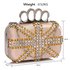 LSE00176- Wholesale & B2B Nude Women's Knuckle Rings Evening Bag Supplier & Manufacturer