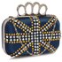 LSE00176- Wholesale & B2B Navy Women's Knuckle Rings Evening Bag Supplier & Manufacturer