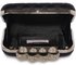 LSE00195- Black Skull Embossed Clutch Bag