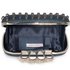 LSE00184 - Wholesale & B2B Navy Women's Knuckle Rings Evening Bag Supplier & Manufacturer