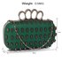 LSE00184 - Wholesale & B2B Green Women's Knuckle Rings Evening Bag Supplier & Manufacturer