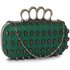 LSE00184 - Wholesale & B2B Green Women's Knuckle Rings Evening Bag Supplier & Manufacturer