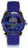 LSW0012- Unisex  Blue Skull Watch