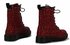 LSS00112 - Red leopard  Patent Chunky Boots