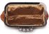 LSE00196 - Brown Sparkly Crystal Satin Evening Clutch
