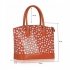 LS00282 - Wholesale & B2B Orange Patent Polka Dot Tote Bag Supplier & Manufacturer