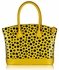 LS00282 - Yellow Patent Polka Dot Tote Bag