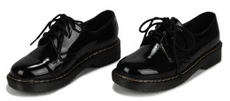 LSS00111 - Black lace Up Shoes