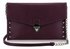 LSE00201 - Purple Studded Flapover Clutch Purse
