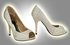LSS00104 - Champagne Diamante Embellished High Heel Court Shoes