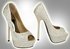 LSS00105 - Champagne Diamante Embellished Court Shoes
