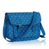 LS0087 - Womens Blue Spotty Satchel Shoulder Handbag