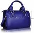LS0043A - Blue Studded Fashion Satchel Handbag