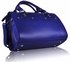 LS0043A - Blue Studded Fashion Satchel Handbag