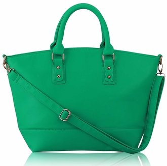 LS0085A- Emerald Fashion Tote With Long Strap
