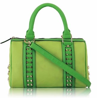 LS7007 - Wholesale & B2B Green Studded  Bag Supplier & Manufacturer