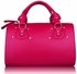 LS0043A - Pink Studded Fashion Satchel Handbag