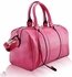 LS7008A - Pink Patent Barrel Handbag