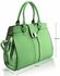 LS0058 - Green Twist Lock Tote Bag
