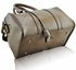 LS7008A - Nude Patent Barrel Handbag