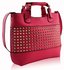 LS00106A - Pink Ladies Fashion Studded Tote Handbag
