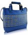 LS00106 -  Blue Ladies Fashion Studded Tote Handbag