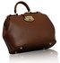 LS0048 - Brown Doctor Satchel Handbag
