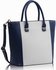 LS0076  - Luxury Navy / White Tote Bag