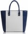 LS0076  - Luxury Navy / White Tote Bag