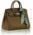 LS0065  - Luxury Nude Tote Bag With Scarf