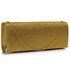 LSE00235 - Gold Glitter Clutch Bag