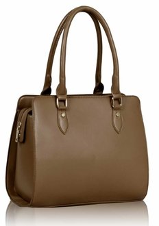 LS0096 - Nude Shoulder Handbag