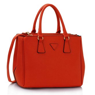 AG00184M  - Orange Tote Handbag