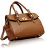 LS00122A - Tan Grab Shoulder Bag