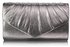 LSE0068 - Grey Metallic Clutch Bag