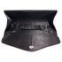 LSE0070 (NEW) - Black Diamante Design Evening Flap Over Party Clutch Bag