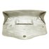 LSE00253 - Silver Diamante Design Evening Flap Over Party Clutch Bag