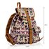 LS00269B - Nude Butterfly Print Rucksack Bag - Canvas